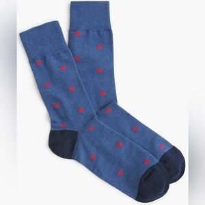 J. Crew Men’s Heart socks - CE024 - NWT - One Size